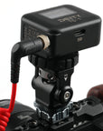 Alvin's Cables Locking 3.5mm TRS to 3.5mm TRS Audio Cable for Sennheiser Deity TC-1 Right Angle TRS Coiled Cable for DSLR| Mirrorless Camera