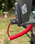 Alvin's Cables 8K HDMI 2.1 Cable 8K@60Hz 4K@120Hz High-Speed Braided Coiled Cable for Atomos Ninja,for Feelworld,for Sony FS5 FS7 FX9,BMPCC,for Canon C300 C500,Left to Up Angle Red