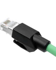 Alvin's Cables M12 D-Code 4 Pin Male to RJ45 Ethernet Cable High-Flex for Industrial Camera Sensor, Automation Application 3.3ft/1m Green