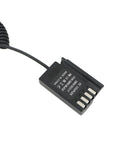 Alvin’s Cables DMW-DCC17 DMW-BLK22 Dummy Battery to D-tap Power Adapter Coiled Cable for Panasonic Lumix S5 S5II S5K S5C GH6 GH5II G9 G9II Camera