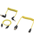 Alvin’s Cables Camera Cable Set for Nikon ZR, USB-C PD Power Cable| 8K 2.1 Micro HDMI to HDMI Cable| Locking 3.5mm to 3.5mm TRS Audio Timecode Cable, Complete Camera Rig Wiring Kit