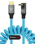 Alvin's Cables Coiled USB-C Cable, 20Gbps Data Transfer, 240W, 4K@60Hz
