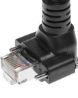 Alvin's Cables GigE Vision Cable Vertical RJ45 Screw Lock Industrial Ethernet Cable Shielded CAT6a High-Flex Drag-Chain, Compatible with Cognex Keyence Basler Hikvision Camera, Down Angle