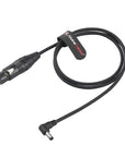 Alvin's Cables XLR 4 Pin Female to Right Angle DC 5.5×2.5mm Power Cable for Sony Venice F55 SXS, for Canon C400, SmallHD, for TVLogic, for Practilite LED, for DSLR Monitors, 1m/3.3ft