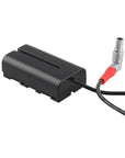 Alvin's Cables LBUS 4-Pin to NP-F970 Power Cable for ARRI Hi5 to SmallHD Monitor, for Atomos Ninja V | Shinobi | Feelworld Monitor, for Sony NP-F550| F770 F970 Dummy Battery (80CM/ 31")