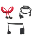 Alvin’s Cables Camera Cable Set for Sony FX3, NP-FZ100 Dummy Battery to D-tap| 8K HDMI 2.1 Cable| Type-c PD Fast Charging 5V 9V 12V 3A Power Cable, Complete Camera Rig Wiring Kit