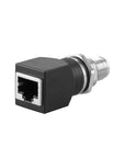 Alvin's Cables M12 X-Code 8-Pin to RJ45 Adapter Cat6a IP68 Waterproof Shielded, M12 Male to RJ45 Female Industrial Ethernet Connector for Cognex Keyence Basler Baumer Datalogic Microscan Sick