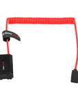 Alvin's Cables NP-FZ100 Dummy Battery to D-TAP Braided Coiled Cable, Black/Red