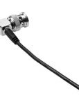 Alvin's Cables SDI Cable, 30CM|1ft Right Angle to Right Angle Ultra-Thin 75Ω Coaxial Cable for Sony Canon Panasonic HD|4K 6G-SDI Camera Camcorder Video Transmission,Black