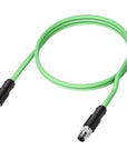 Alvin's Cables M8 A-Code 4 Pin Male to 4 Pin Cable High-Flex Shielded for Beckhoff ZK1090-3131 Industrial Automation EtherCAT Fieldbus 20in/50cm