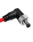 Alvin's Cables Ultra Soft Dtap to Locking DC 2.1 Right Angle Cable, Atomos Ninja Dtap Power Coiled Cable for Video Devices PIX-E7 PIX-E5 Monitor, for Hollyland Mars 400s
