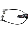 Alvin's Cables SDI Cable, 30CM|1ft Right Angle to Right Angle Ultra-Thin 75Ω Coaxial Cable for Sony Canon Panasonic HD|4K 6G-SDI Camera Camcorder Video Transmission,Black