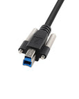 Alvin's Cables USB 3.0 Type-A to USB-B Screw Lock Data Cable for Machine Vision Industrial Camera, Printer, Scanner, 5Gbps High Flex Drag Chain Shielded
