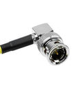 Alvin's Cables 12G SDI Flexible Coaxial Cable BNC Male to Male Right Angle for RED Komodo| Atomos Monitor 75 Ohm Shielded Cable for 4K Video Camera, Yellow
