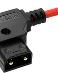 Alvin's Cables Atomos Ninja V D-tap Power Cable, 1.6-4ft Dtap to Locking DC 2.1 Coiled Cable for Blackmagic Video Assist, for Hollyland Mars 400S, Ultra Flexible