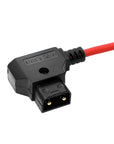 Alvin's Cables Atomos Ninja V D-tap Power Cable, 1.6-4ft Smart Dtap to Locking DC 2.1 Coiled Cable for Blackmagic Video Assist, for Hollyland Mars 400S, Ultra Soft