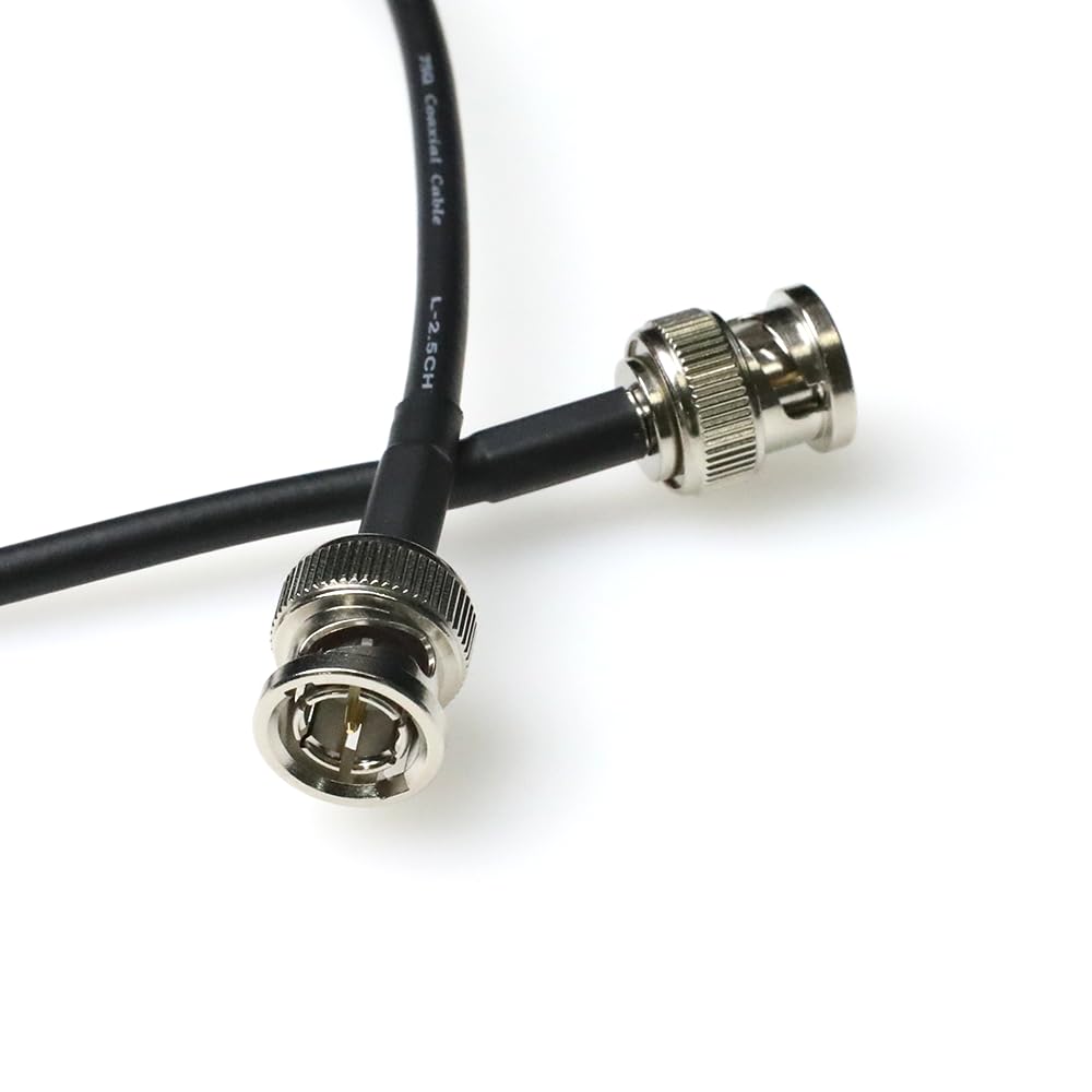 DF DIGITALFOTO BNC Coaxiale Kabel 12G HD-SDI 75, BNC Mannetje naar Mannelijke L-vorm, Canare LV-61S Originele Kabel voor 4K Videocamera 0.5m Rood,AR12 DF DIGITALFOTO BNC Coaxiale Kabel 12G HD-SDI 75, BNC Mannetje naar Mannelijke L-vorm, Canare LV-61S Originele Kabel voor 4K Videocamera 0.5m Rood,AR12