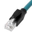 Alvin's Cables M12 X-Code 8 Pin Female to RJ45 Ethernet Cable Cat6a High-Flex Shielded for Cognex Keyence Basler Industrial Automation Fieldbus Module