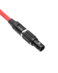 Alvin's Cables Smart D-tap to 2 Pin Male Braided Power Cable for BMPCC Pyxis|Teradek|SmallHD|Z-CAM Flexible Braided 45cm|18inches, Black