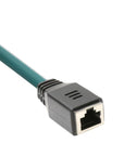 Alvin's Cables M12 X-Code 8 Pin Male to RJ45 Female Ethernet Cable for Cognex Keyence Camera, RJ45 Female Socket High-Flex Cat6a Cable for Industrial Automation,Robotics