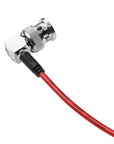 Alvin's Cables SDI Cable, 30CM|1ft Right Angle to Right Angle Ultra-Thin 75Ω Coaxial Cable for Sony Canon Panasonic HD|4K 6G-SDI Camera Camcorder Video Transmission,Red