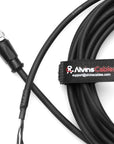 Alvin's Cables M12 A-Coded 4 Pin Female to Open End Power I/O Cable, Drag-Chain Sensor Actuator Cable for Industrial Automation