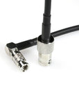 Alvin's Cables 12G Micro BNC to BNC Female Adapter Cable, High Density 4K UHD Video Coaxial Cable, 75 Ohm Ultra-Slim for Blackmagic Video Assist 5" Monitor, Right Angle Micro BNC 7.9inches