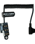 Alvin's Cables D-tap Splitter Ultrashort Power Cable D-Tap Male to 4 Port Dtap Female Cord for ARRI RED Cameras TILTA Steadicam IDX Battery