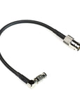 Alvin's Cables 12G Micro BNC to BNC Female Adapter Cable, High Density 4K UHD Video Coaxial Cable, 75 Ohm Ultra-Slim for Blackmagic Video Assist 5" Monitor, Right Angle Micro BNC 7.9inches