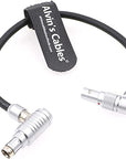 Alvin's Cables 3 Pin Right Angle to Rotatable 2 Pin Male Right Angle Power Cable for Teradek Bolt SmallHD Monitor from ARRI Alexa Mini XT 14.8 V Port
