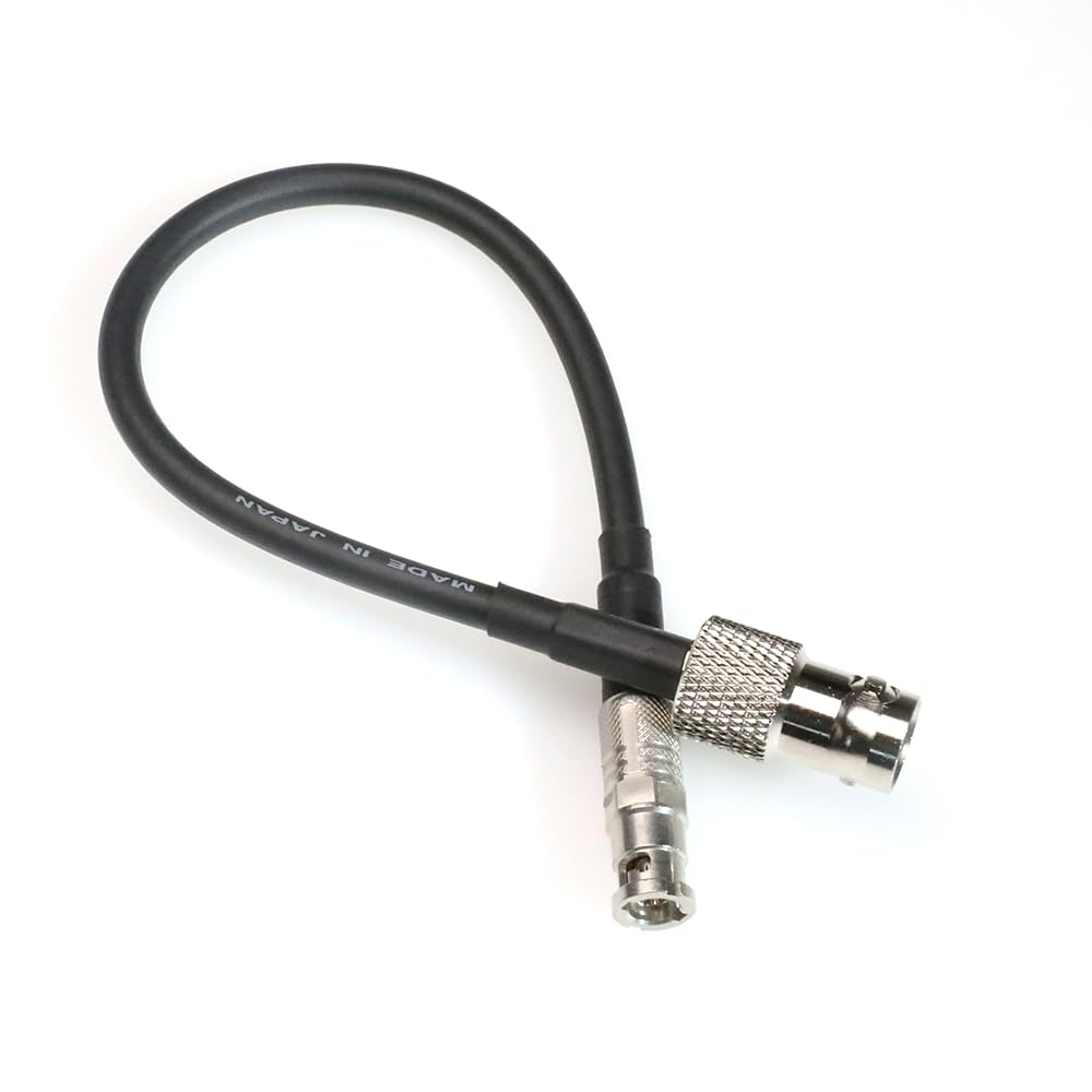 Alvin's Cables 12G Micro BNC to BNC Female Adapter Cable, 12G-SDI High Density 4K UHD Video Coaxial Cable, 75 Ohm Ultra-Soft for Blackmagic Video Assist 5" Monitor 20CM| 7.9inches