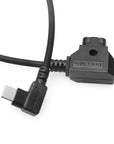 Alvin's Cables Dtap to Right Angle USB-C Power Cable for DJI Focus Pro Motor, Ultra Soft D-tap to Type-C Enhanced Power for Tilta Nucleus Nano II Wireless Lens Control Motor
