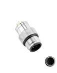 Alvins M12 8 Pin Male A-Code Connector Injection Molding Connector Male Straight Solder for Cable Unshielded Aviation, Industrial, Waterproof