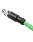 Alvin's Cables M8 A-Code 4 Pin Male to 4 Pin Cable High-Flex Shielded for Beckhoff ZK1090-3131 Industrial Automation EtherCAT Fieldbus 20in/50cm
