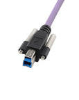 Alvin's Cables USB 3.0 Type-A to USB-B Screw Lock Data Cable for Machine Vision Industrial Camera, Printer, Scanner, 5Gbps High Flex Drag Chain Shielded