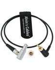 Alvin's Cables Deity TC-1 Locking 3.5mm TRS to Right Angle EXT 9 Pin Timecode Cable for RED Komodo V-Raptor Camera 50cm