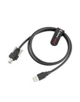 Alvin's Cables USB 2.0 Type-A to USB-B Screw Lock Data Cable for Machine Vision Industrial Camera, Printer, Scanner, 480Mbps High Flex Drag Chain Shielded