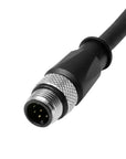 Alvin's Cables M12 A-Code 8 Pin Male to Open End Power I/O Cable Cat6a High-Flex Shielded for Cognex Keyence Basler Industrial Automation Fieldbus Module 3.3ft