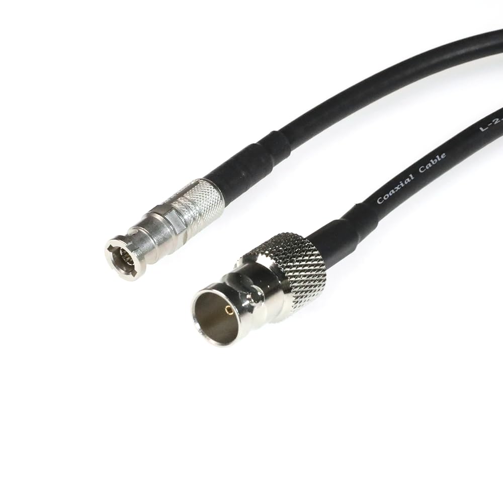 Alvin's Cables 12G Micro BNC to BNC Female Adapter Cable, 12G-SDI High Density 4K UHD Video Coaxial Cable, 75 Ohm Ultra-Soft for Blackmagic Video Assist 5" Monitor 20CM| 7.9inches