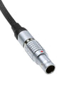 Alvin's Cables Smart D-tap to 2 Pin Male Braided Power Cable for Teradek|SmallHD|Z-CAM|Blackmagic Pyxis, 45cm|18inches, Flexible Braided