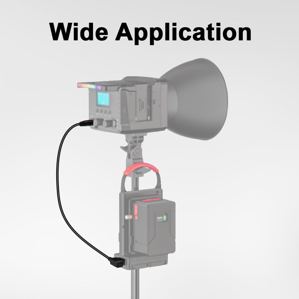 Alvin's Cables ATOMOS Monitor Power Cable Locking DC 5.5 2.1 to D Tap for Video Devices PIX E7 PIX E5 7 Touchscreen Display Hollyland Mars 400s