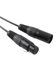 Alvin's Cables DMX Adapter Cable for Nanlite Forza FC PavoSlim PavoTube II Lights, Lock 3.5mm TRS to Dual XLR 5-Pin DMX Splitter Cable 30cm 12inches