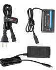 Alvin's Cables BP-U30 Dummy Battery AC Power Adapter Kit, Fully Decoded AC Power Supply for Blackmagic Pyxis 6K/12K, Sony PXW-Z200 & HXR-NX800 Camcorders, US Plug 100–240V