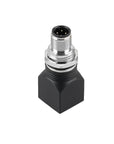 Alvin's Cables M12 D-Code 4-Pin to RJ45 Adapter Cat6a IP68 Waterproof Shielded, M12 Male to RJ45 Female Industrial Ethernet Connector for Cognex Keyence Omron Siemens Sick Baumer Datalogic