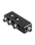 Alvin's Cables 4 Pin Hirose HR10A-7R-4S Splitter Box for Sound Devices 888 833 Zoom F8 Adapter, Hirose 4Pin Female 3 Way Splitter Adapter, 1 in 3 Out Distributor