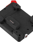 Alvin's Cables Gold Mount Battery Plate for SmallHD Ultra 5 & Ultra 7, Direct Contact Power Supply with 1 x D-Tap & 2 x 0B 2 Pin Outputs, G-Mount System, Black and Red