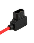 Alvin's Cables NP-FZ100 Dummy Battery to D-TAP Braided Coiled Cable, Black/Red