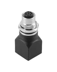 Alvin's Cables M12 A-Code 8-Pin to RJ45 Adapter Cat6a IP68 Waterproof Shielded, M12 Female to RJ45 Female Industrial Ethernet Connector for Cognex Keyence GigE Vision Basler AVT Sony CCD Cameras