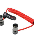 Alvin's Cables Rotatable Low-Profile XLR 3 Pin Male to Female Ultra-Flexible Coiled Cable, Aramid-Reinforced for Sony|Canon|Blackmagic Pro Cameras & Studio Audio
