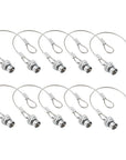 Alvin's Cables Dust Cap Compatible with LEMO 00B(6.4 mm) Connectors, Industrial Protective Cover with Metal Retention Wire, Dustproof, Moisture Resistant, 2 Pieces